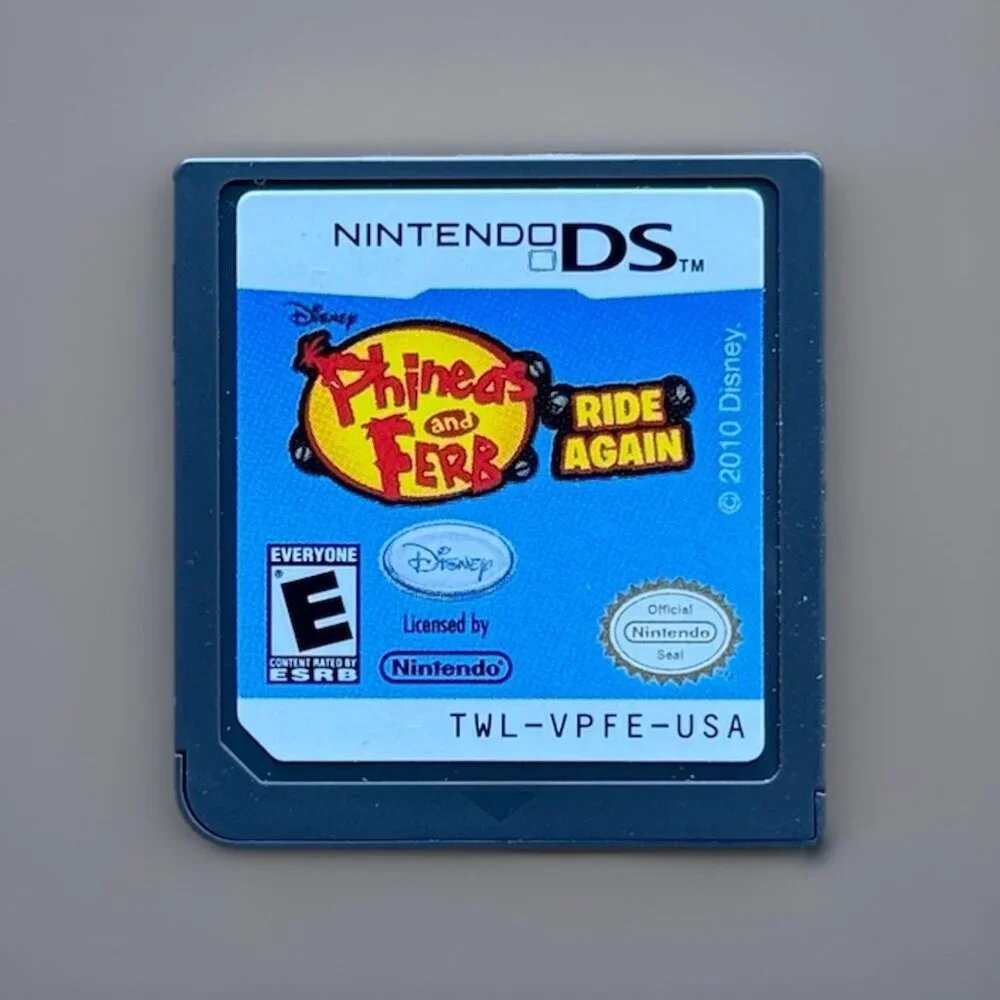 Nintendo DS Phineas and Ferb: Ride‎ Again - Complete in Box Working Tested